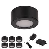 Mini Puck 2W 6 LED Puck Light Kit 1.38 Inch Wide by WAC Limited - HR-LED10/6K-30