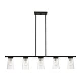 Cityview 5 Light Contemporary Linear Chandelier by Livex - 46715