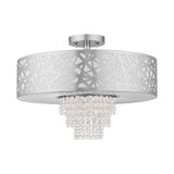 Allendale 4 Light 18 Inch Wide Semi Flush Mount by Livex - 40664L