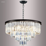 Contemporary Europa 9 Light Medium Chandelier by James Moder - 96996SB