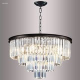 Contemporary Europa 9 Light Medium Chandelier by James Moder - 96996SB