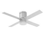 Ross 4 Blade Flush Ceiling Fan with Light Kit 12 X 52 Inch Wide by AFX - RSSN524LD
