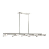 Acra 10 Light Small Linear Chandelier by Livex - 45918