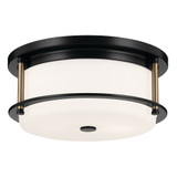 Brit 2 Light 12 Inch Wide Flush Mount by Kichler - 52595
