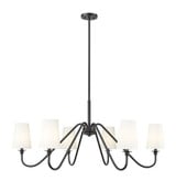 Gianna 6 Light Chandelier  20.75 x 46.25 Inch Wide by Z-Lite - 7509-6-46