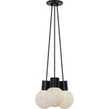 Mina 3 Light Mini Chandelier by Visual Comfort Modern SLCH54230B - SLCH54230B