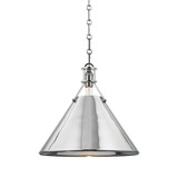Metal No. 2 1 Light Large Pendant by Hudson Valley - MDS952