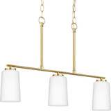 Adley 3 Light Elegant Linear Chandelier by Progress - P400348