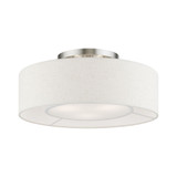 Ellsworth 3 Light 17 Inch Wide Semi Flush Mount by Livex - 40143