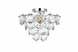 Adaline 6 Light Flush Mount 12 Inch Tall and 16 Inch Wide by Elegant - 1050F16