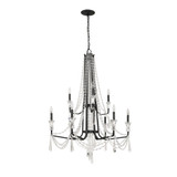 Barcelona 9 Light Oversized 2 Tier Chandelier by Varaluz - 270C09