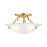 Oasis 3 Light 12 Inch Wide Flush Mount by Livex - 4272
