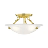 Oasis 3 Light 12 Inch Wide Flush Mount by Livex - 4272