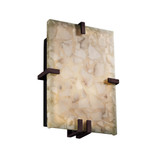 Alabaster Rocks Clips 2 Light Wall Sconce by Justice Design - ALR-5551