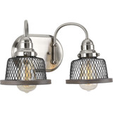 Tilley 2 Light Vanity Light by Progress - P300043