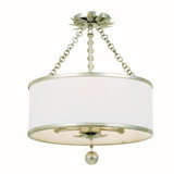 Broche 3 Light 14 Inch Wide Flush Mount by Crystorama - 513_Ceiling