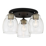 Winsley 3 Light 15 Inch Wide Semi Flush Mount by Minka Lavery - 2438