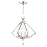 Diamond 4 Light Small Chandelier by Livex - 50664