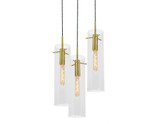 Vista 3 Light Pendant 17 Inch Tall and 18 Inch Wide by AFX - VSAP05MBRND3