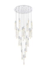 Aurora 6.5W 25 LED Chandelier 19 Inch Tall and 42 Inch Wide by Elegant - 2089G42