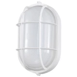 18.5W LED Outdoor Oval Bulk Head 11.03 x 6.46 Inch by Nuvo - 62/1390