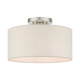 Meadow 1 Light 13 Inch Wide Semi Flush Mount by Livex - 49809