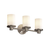 Fusion Rondo 3 Light Opal Glass Vanity Light by Justice Design - FSN-8513-10-OPAL