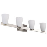 Royale 4 Light Bath Vanity 6.88 Inch Tall and 33.5 Inch Wide by Nuvo - 60/8724