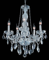 Verona 5 Light Medium Chandelier by Elegant 7955D21 - 7955D21