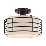 Blanchard 1 Light 12 Inch Wide Semi Flush Mount by Livex - 55117