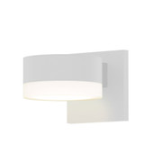 REALS 1 LED Plate Cap and White Cylinder Wall Sconce 5 Inch by Sonneman - 7300PCFW