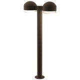 REALS 2 LED Dome Cap and Clear Cylinder Double Bollard 29.75 by Sonneman - 7308DCFH