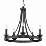 Saldano 5 Light Large Chandelier by Golden - 3863-5