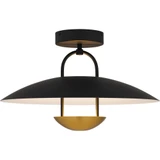 Bingham 14W LED Semi Flush Mount 11 Inch Tall and 18 Inch Wide by Quoizel - BIN1718