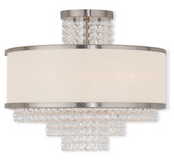 Prescott 3 Light 13.75 Inch Wide Semi Flush Mount by Livex - 50794