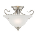 Coronado 1 Light 13 Inch Wide Semi Flush Mount by Livex - 6109