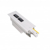 120V 2.5 A W Recessed Track Flangeless Live End Right CL by WAC - WEDL-RT-2A