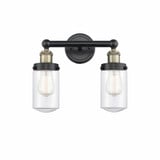 Dover 2 Light Cylinder Vanity Light 15.5 Inch Wide by Innovations - 616-2W-DO