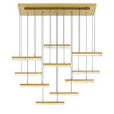 Stagger LED Light Oversized Chandelier by CWI 1588P48-10 - 1588P48-10