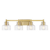 Dover 4 Light Bath Vanity 8.25 Inch Tall and 33.25 Inch Wide by Savoy House - 8-1030-4