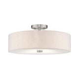 Meridian 4 Light 18 Inch Wide Semi Flush Mount by Livex - 52136