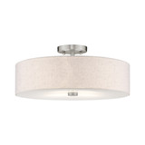 Meridian 4 Light 18 Inch Wide Semi Flush Mount by Livex - 52136