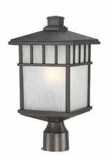 Barton One Light Post Mount by Dolan  - 9116