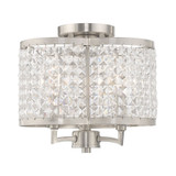 Grammercy 3 Light 12 Inch Wide Semi Flush Mount by Livex - 50573