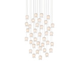 Polpo 36 Light Round Multi Drop Pendant 33 Inch Wide by Currey Company - 9000-1401