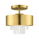 Orenburg 3 Light 13 Inch Wide Semi Flush Mount by Livex - 48872