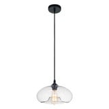 Glass 1 Light Mini Pendant 11 Inch Wide by CWI - 5553P11-61111