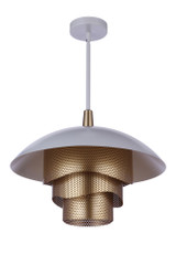 18W 1 LED Sculptural Statement Large Dome Pendant by Craftmade - P1010-LED