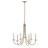 Simple Lines 6 Light Medium Chandelier by Hubbardton Forge 101160HF - 101160HF