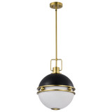 Everton 2 LightPendant 18 Inches Tall and 14 Inches Wide by Nuvo - 60/7877